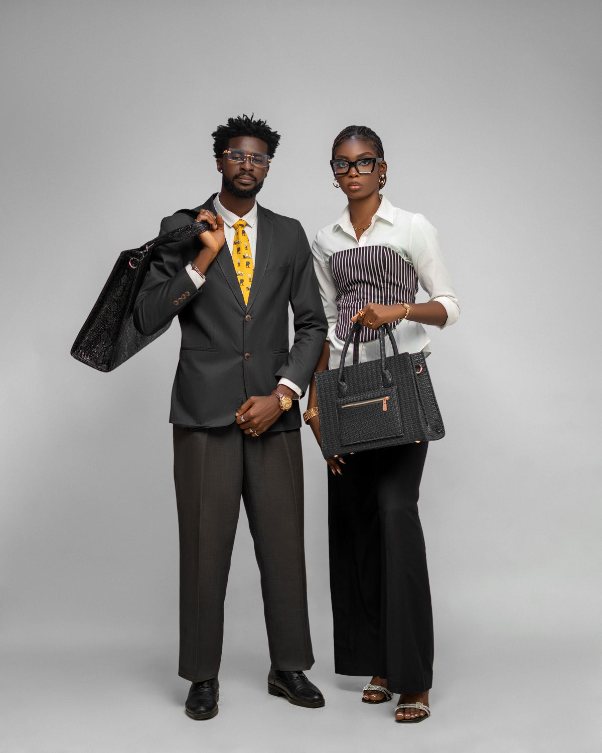 Couple Combo Bag his and hers leather bags detail view