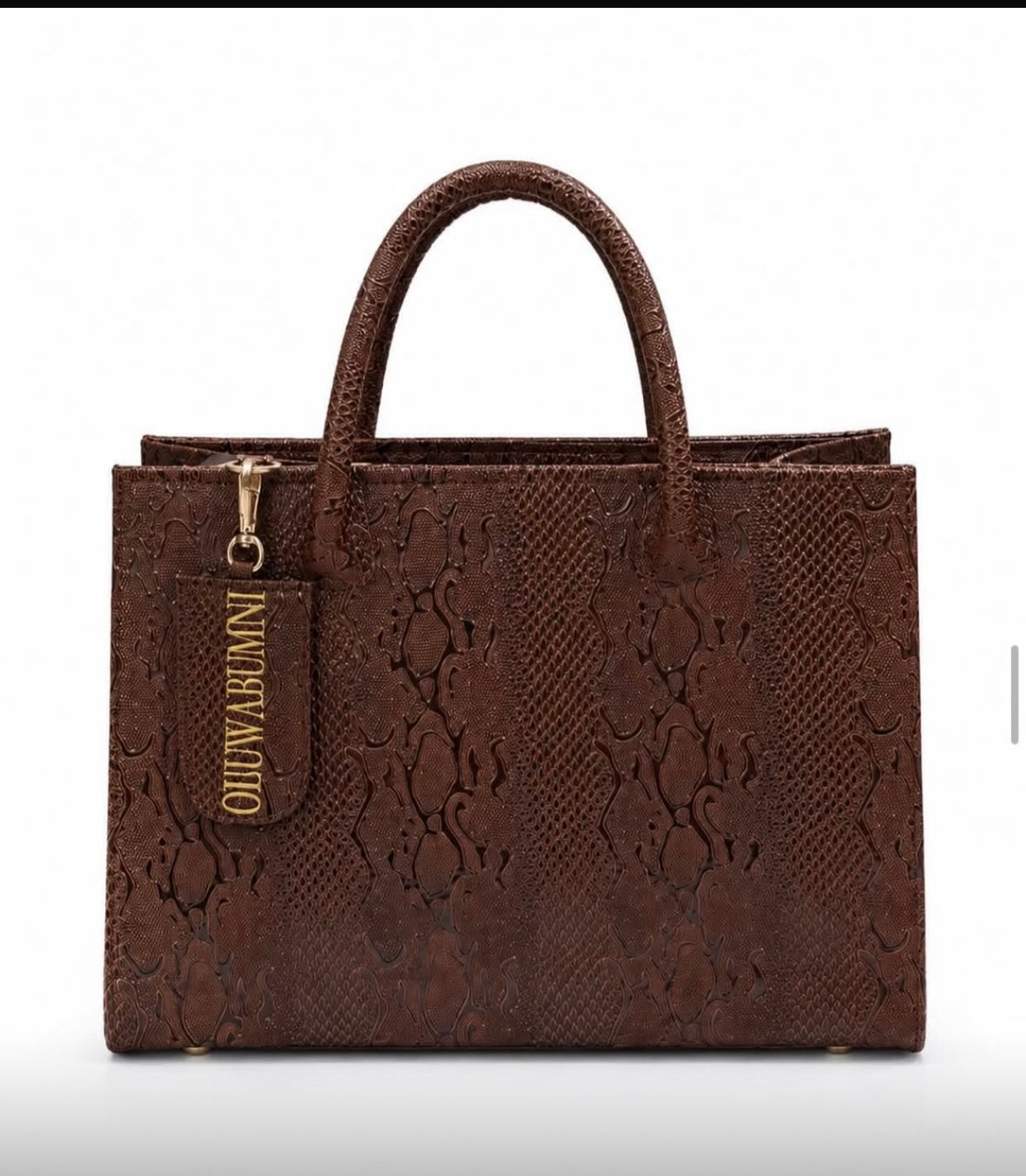Tessy Bag structured leather bag by Riah Bags Lagos