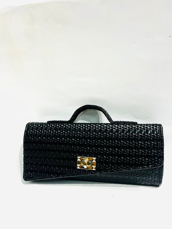 Ati Purse burgundy snake-print leather clutch handmade in Lagos